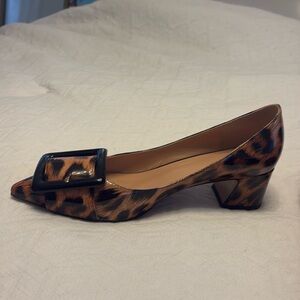 Size 9 leopard print patent leather.